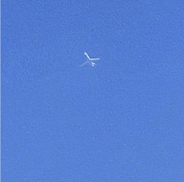 Crew with passengers approaching Stansted. Image