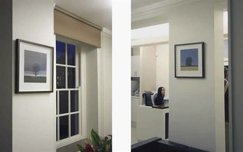 displayed in box frames, Gray's Inn, London Image